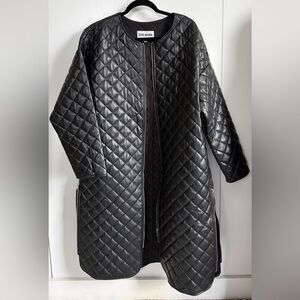 Steve Madden Emerson Black Quilted Leather Jacket